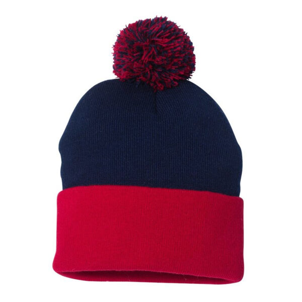 Pom-Pom 12" Knit Beanie Thumbnail