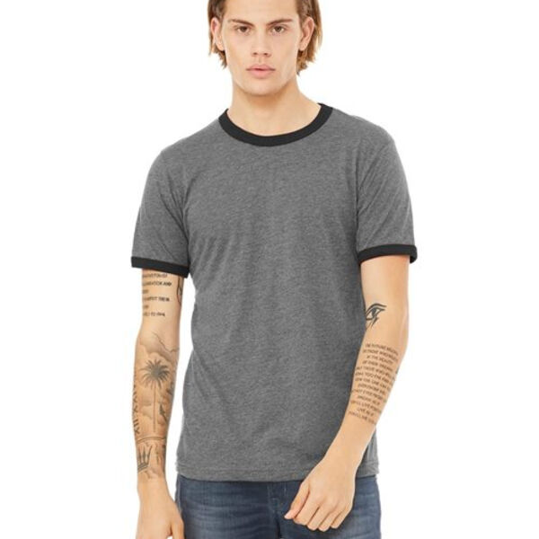 BELLA + CANVAS - Jersey Heather Ringer Tee Thumbnail