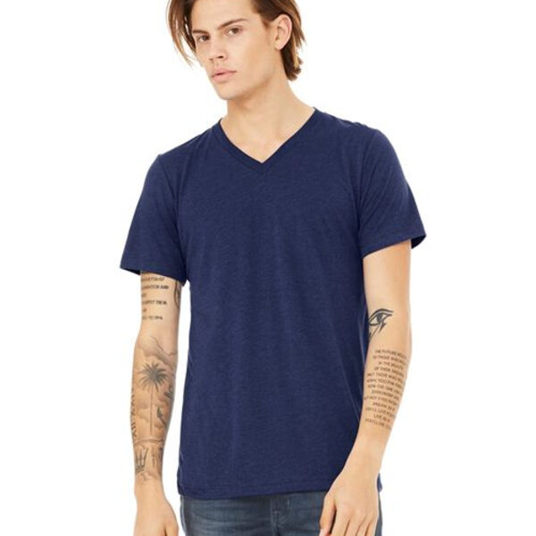 BELLA + CANVAS - Unisex Triblend V-Neck Short Sleeve Tee Thumbnail
