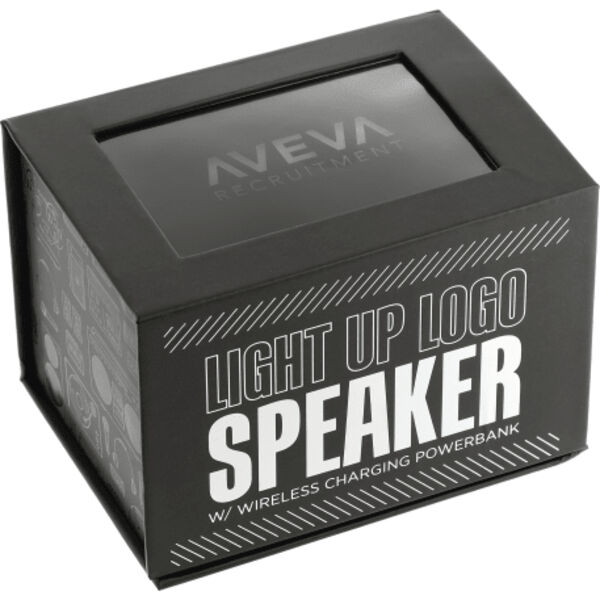 LightUp Logo Speaker w/Wireless Charging Powerbank Thumbnail